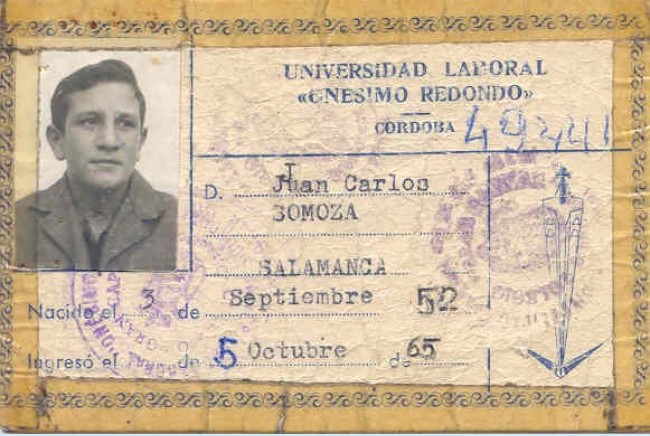 Carnet UNI de Córdoba de 1965 al 1970<br /><br />